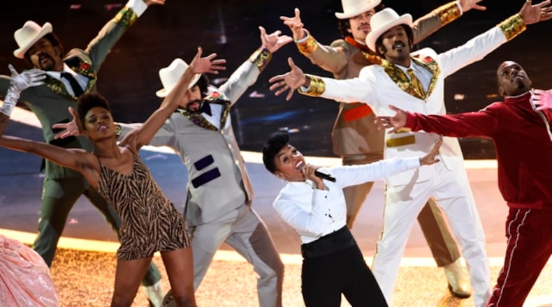 Janelle Monae, seen here performing at the Academy Awards in February, is among the sponsors of Wondalunch, a program to give meals to needy families in Atlanta. (AP Photo/Chris Pizzello)