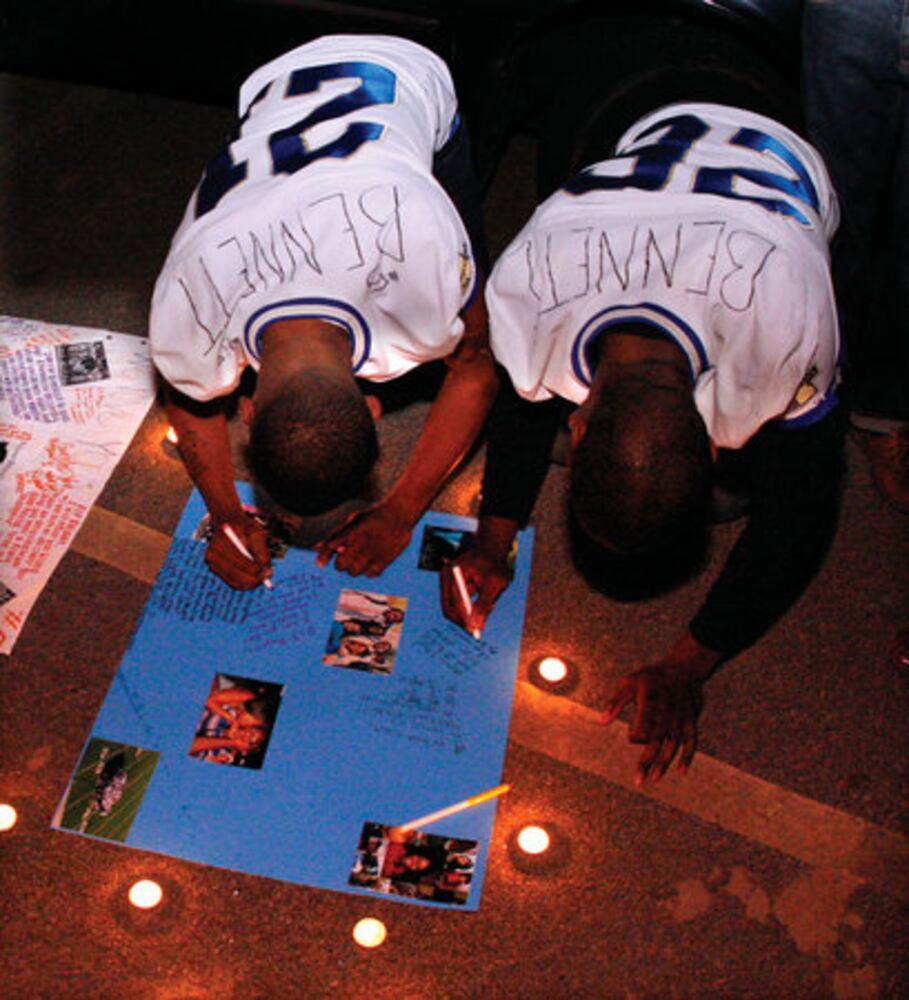 Vanderbilt recruit mourned at vigil