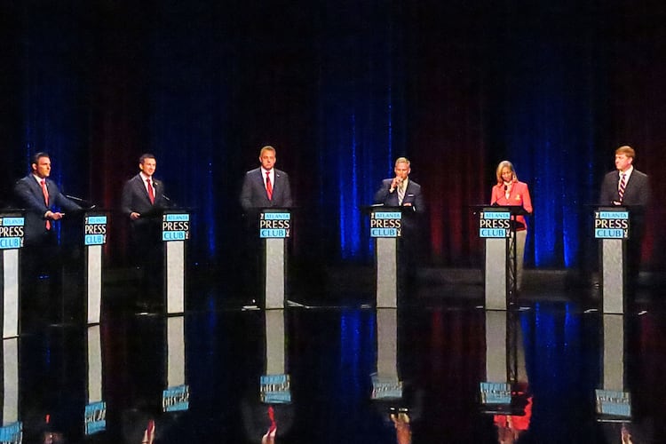 Republican candidates for lieutenant governor of Georgia debated on Sunday, April 26, 2026. (Courtesy of the Atlanta Press Club)