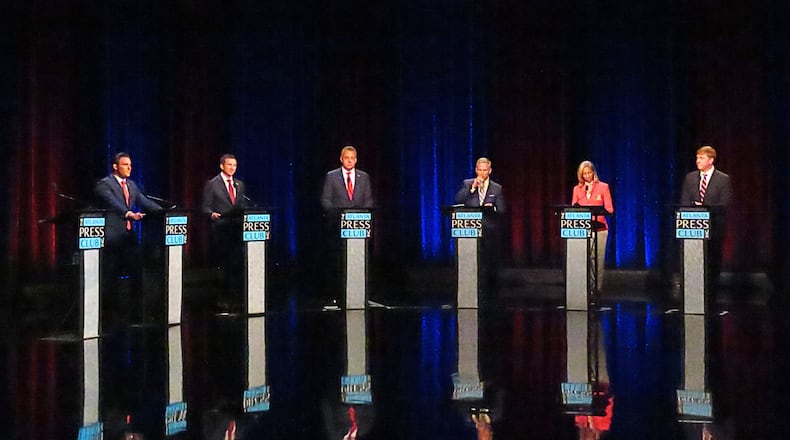 Republican candidates for lieutenant governor of Georgia debated on Sunday, April 26, 2026. (Courtesy of the Atlanta Press Club)