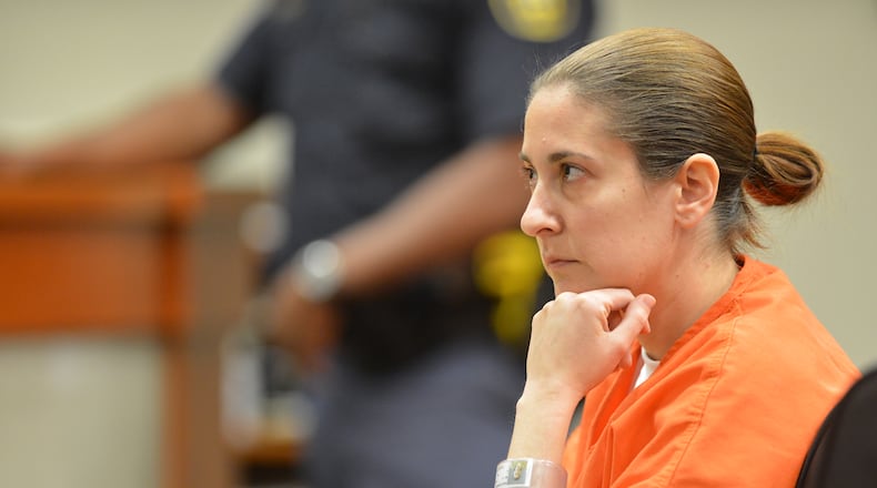 Andrea Sneiderman at her bond hearing on Dec. 12, 2013.