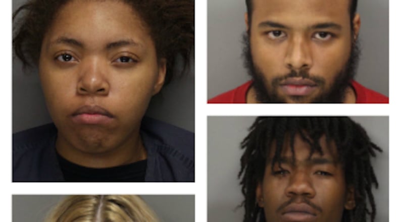 Clockwise starting from top left: Thadeshia Bettyann Clark, Jonathan Matthew Wilkes, Omar Rasheed Savior, Christopher Dorian Hanna and Abby Constance Hanna.
