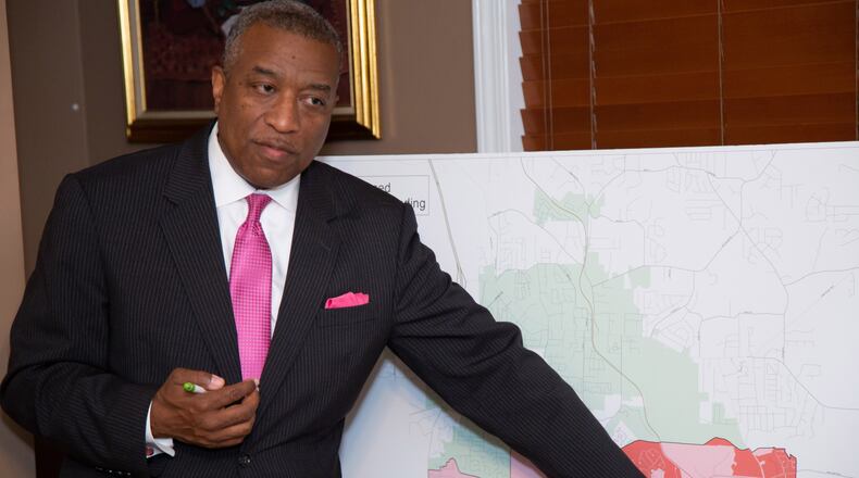 City of Stockbridge City Manager Randy Knighton is a finalist to become Roswell city administrator. STEVE SCHAEFER / SPECIAL TO THE AJC