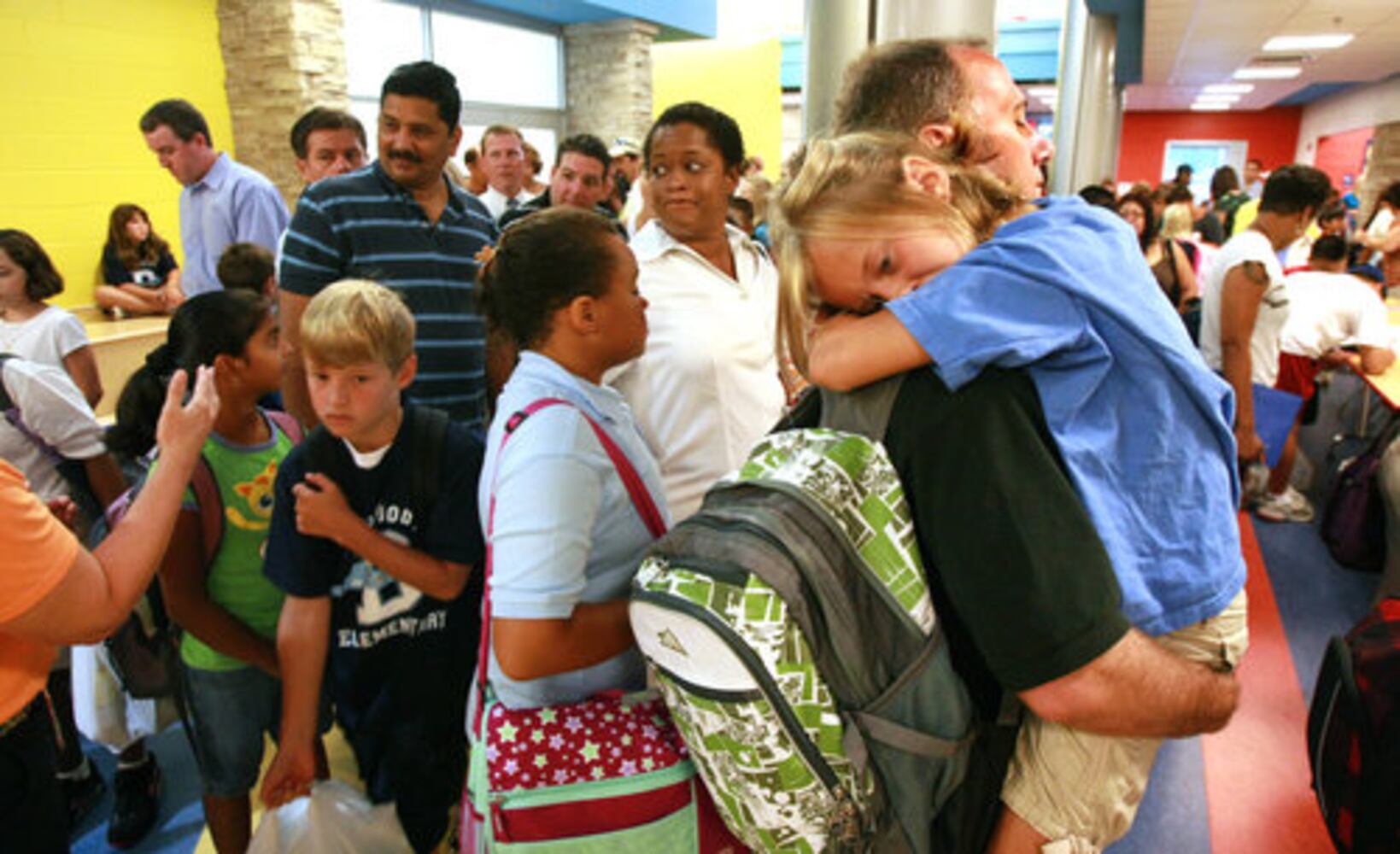 Kids arrive on first day of school