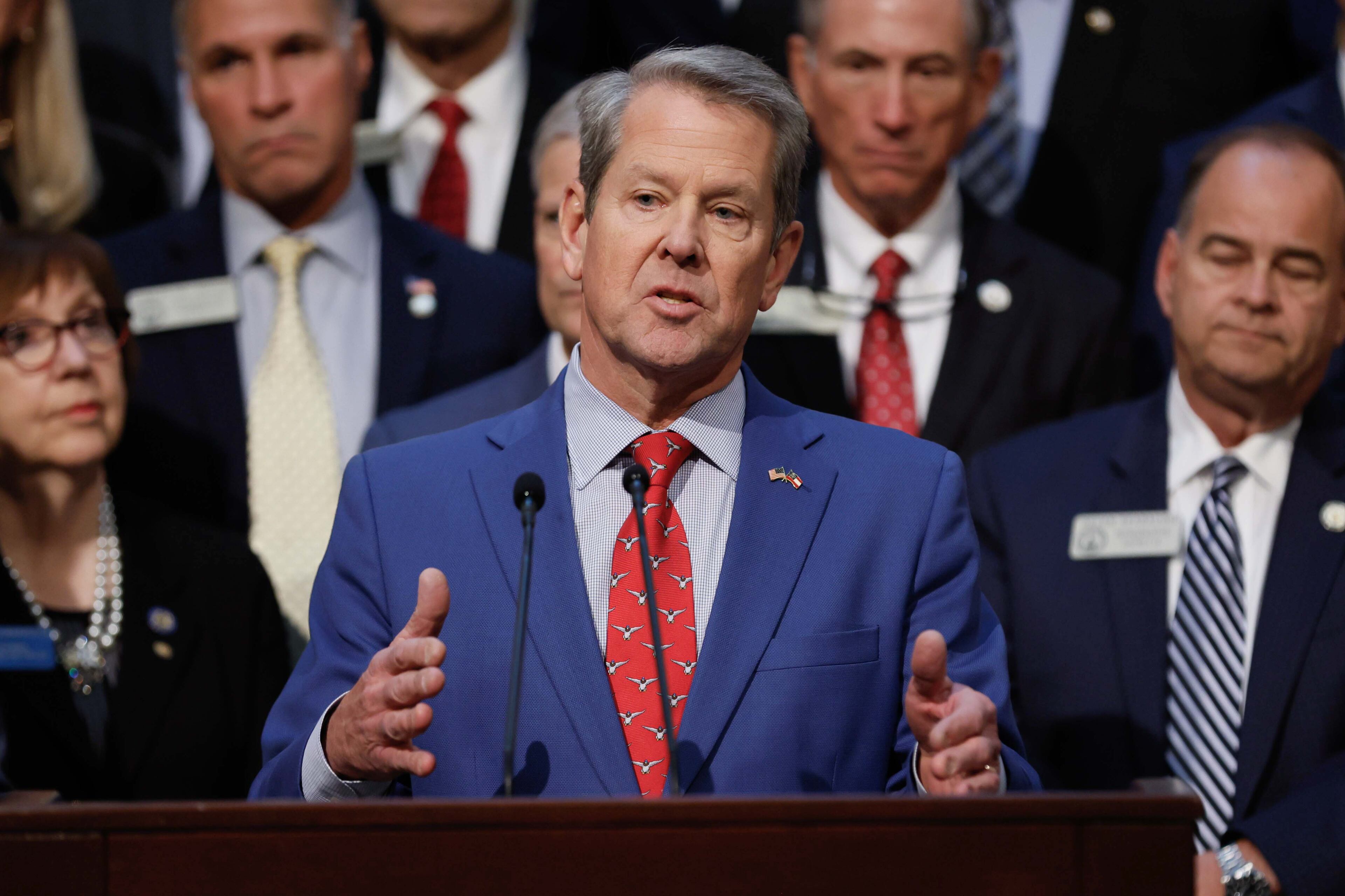 Gov. Brian Kemp announced proposed changes to the "Georgia Pathways" program earlier this year.