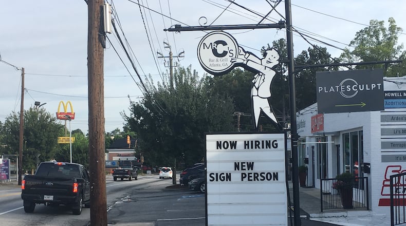 The sign in front of Mr C’s Bar & Grill on Oct. 1, 2018.