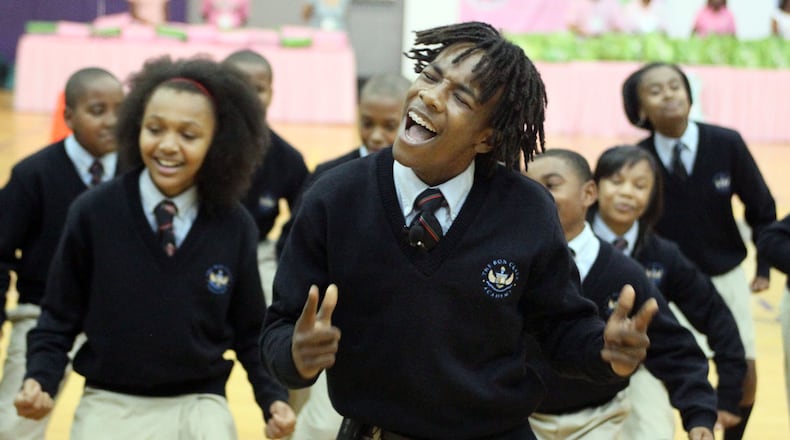 Ron Clark Academy students perform at an Alpha Kappa Alpha sorority youth summit in 2015.