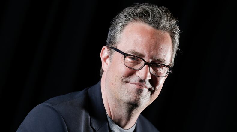 FILE - Matthew Perry poses for a portrait in New York on Feb. 17, 2015. (Photo by Brian Ach/Invision/AP, File)