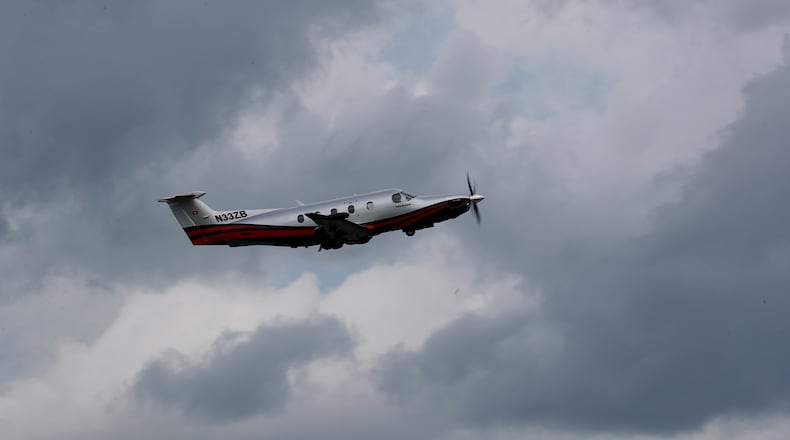 A plane takes off from DeKalb Peachtree Airport.