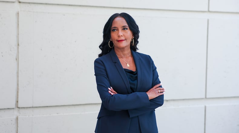 Democratic nominee for governor Keisha Lance Bottoms poses for a portrait outside The Atlanta Journal-Constitution offices on Tuesday, Sept. 1, 2026. (Arvin Temkar/AJC)