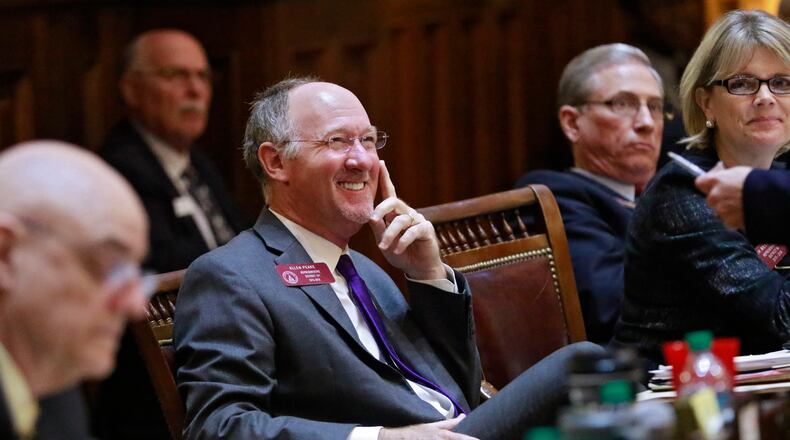 State Rep. Allen Peake, R-Macon, whose legislation led to the 2015 creation of Georgia’s limited medical marijuana operation, said he will ask lawmakers in 2017 to at the very least expand the number of conditions that qualify for the state’s program. He would also like to see the Legislature and Gov. Nathan Deal agree to a narrowly tailored in-state program to grow and cultivate cannabis for medicinal purposes. BOB ANDRES / BANDRES@AJC.COM