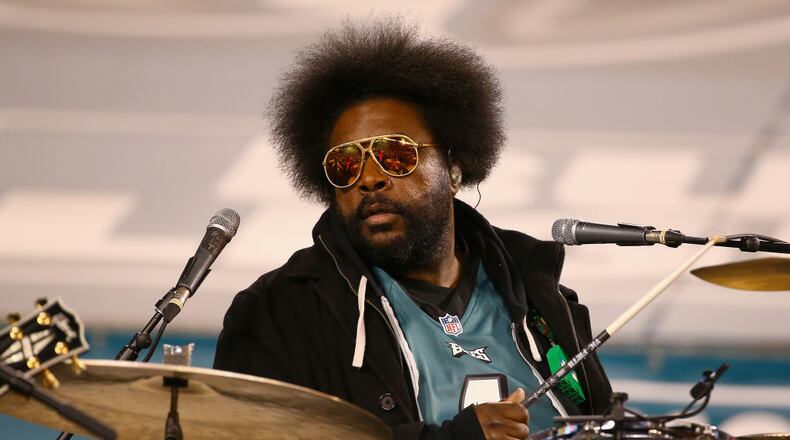 Questlove, drummer for Philly-based The Roots, will be in town with the band for New Year’s Eve.  (Photo by Mitchell Leff/Getty Images)