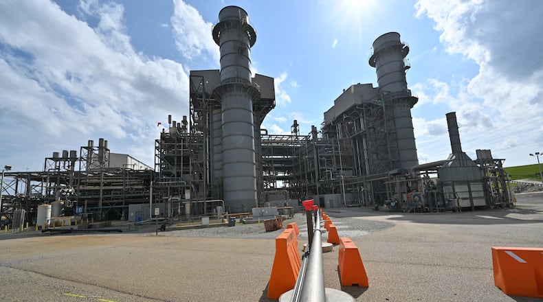 The exterior of Georgia Power’s Plant McDonough-Atkinson, a natural-gas fired power plant near Atlanta, is shown on Wednesday, June 8, 2022. (Hyosub Shin / Hyosub.Shin@ajc.com)