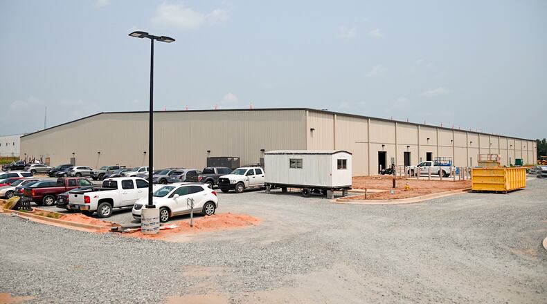 Georgia legislators tour Fine Fettle's medical marijuana warehouse in Macon earlier this month. Fine Fettle is betting it will receive a medical marijuana license before construction of the warehouse is completed this fall. JASON VORHEES / Macon Telegraph
