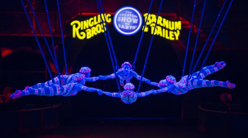 Ringling Bros. and Barnum & Bailey’s Circus is closing in May. Its last scheduled shows in metro Atlanta are scheduled for Philips Arena and Infinite Energy Arena in February and March. ONTRIBUTED BY FELD ENTERTAINMENT