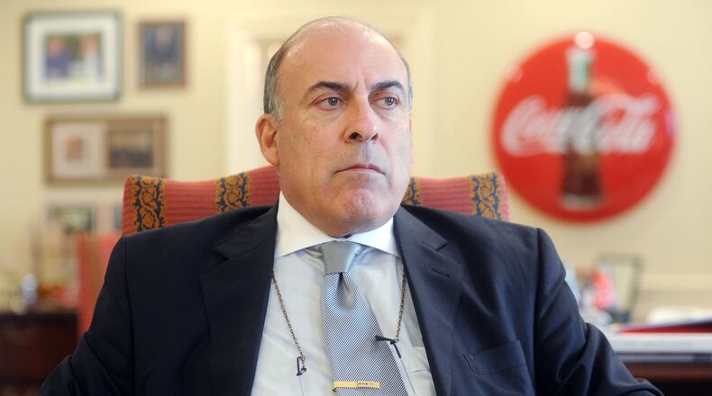 Coke CEO Muhtar Kent will face shareholders this week at the beverage giant's annual meeting.