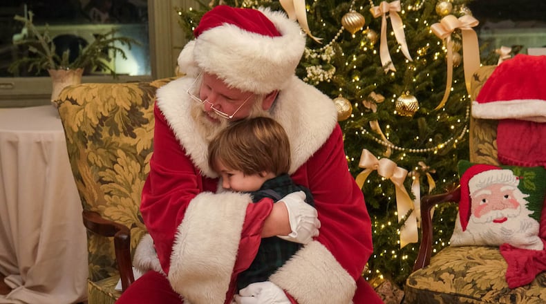 Kids can meet Santa and have their photo taken with him at Callanwolde Fine Arts Center’s Winter House. Courtesy of Callanwolde Fine Arts Center/Rose Riot Photography