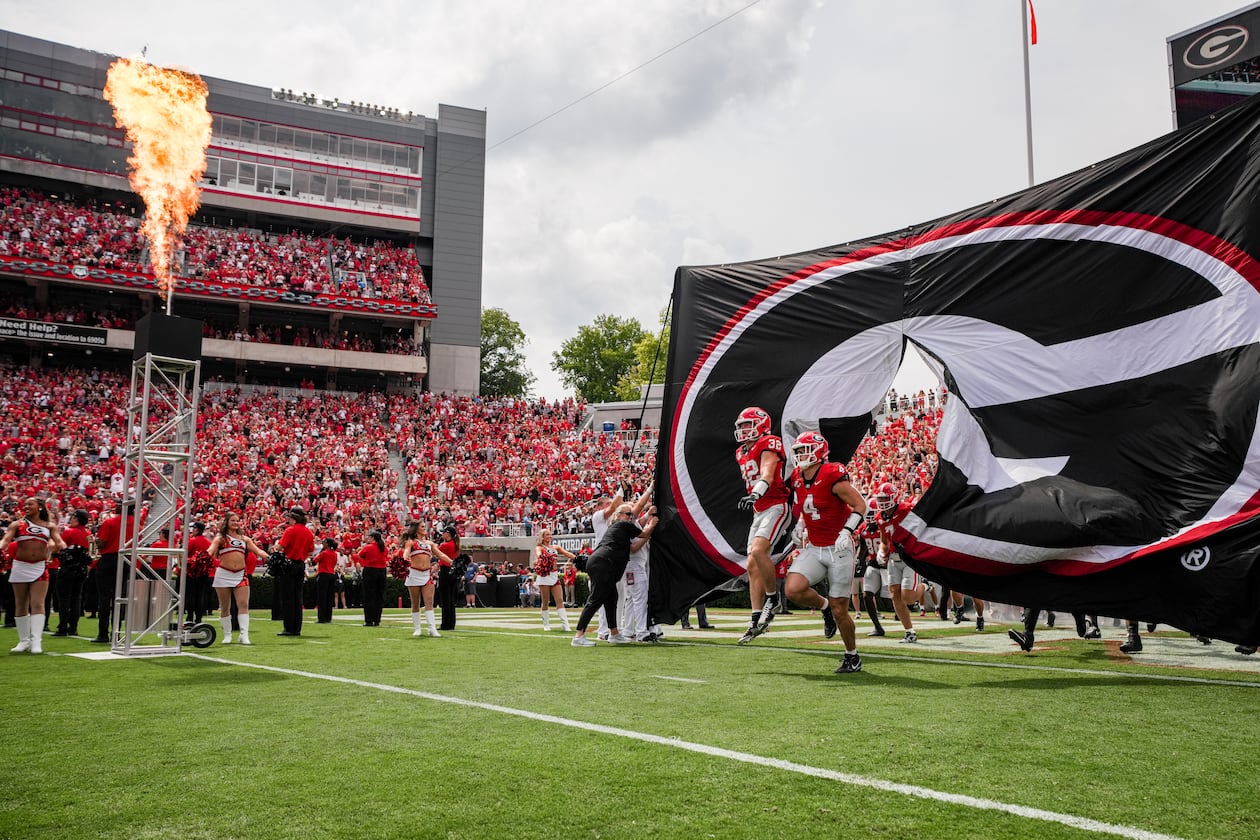 Progressive Insurance's logo will appear on Georgia's Dooley Field this season. (Tony Walsh/UGAAA 2025)