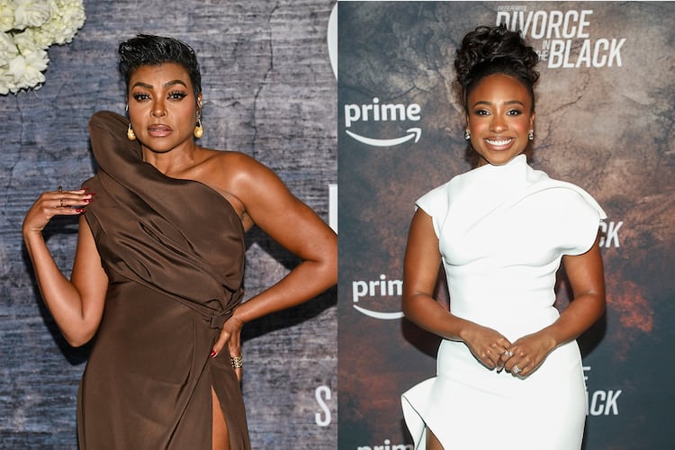 What's filming in Georgia in December includes a faith-based Netflix film "Tis So Sweet," starring Taraji P. Henson (left), and the third season of Netflix's "Tyler Perry's Beauty in Black," starring Taylor Polidore. (Associated Press photos)