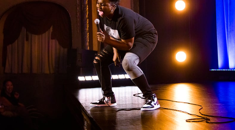 Leslie Jones in her 2019 Netflix comedy special “Leslie Jones: Time Machine.” Contributed.