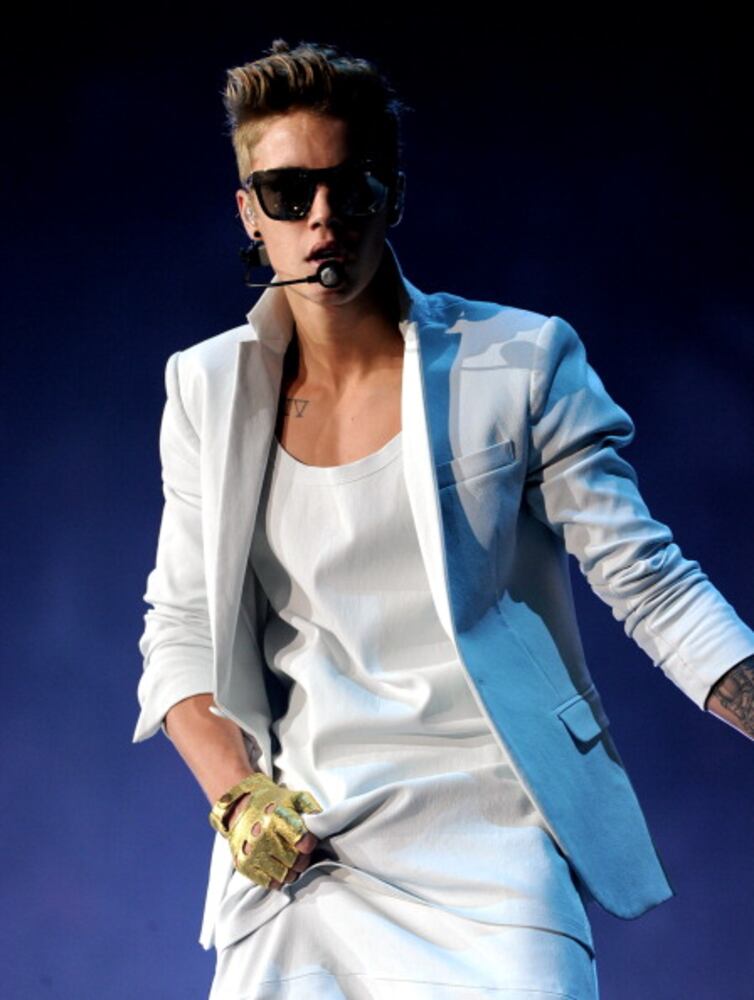 Justin Bieber at the Staples Center
