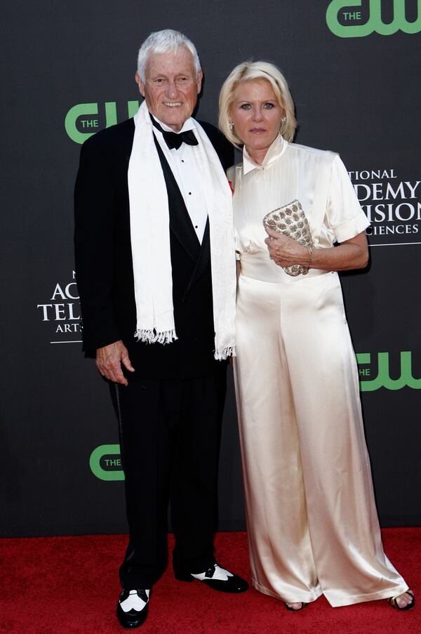 Orson Bean and wife Alley Mills arrive at the Daytime Emmy Awards in Los Angeles. Bean was hit and killed by a car in Los Angeles.