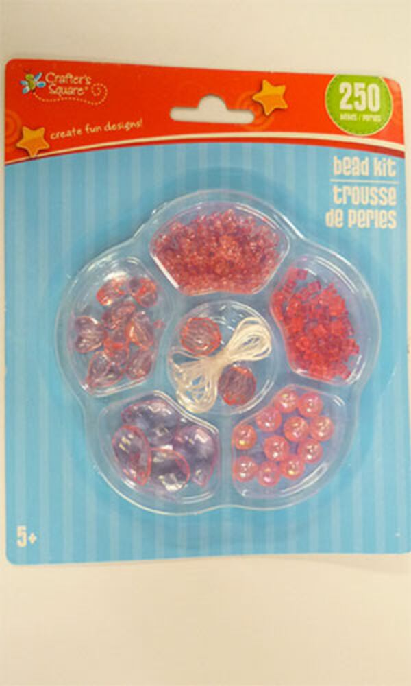 Bead kit made by Greenbrier International, sold at Dollar Tree