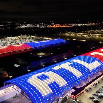 Hartsfield-Jackson ATL 100 year celebration canopy