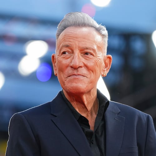 Bruce Springsteen poses for photographers upon arrival at the premiere of the film "Springsteen: Deliver Me From Nowhere" during the London film festival in London, Wednesday, Oct. 15, 2025. (Photo by Scott A Garfitt/Invision/AP)