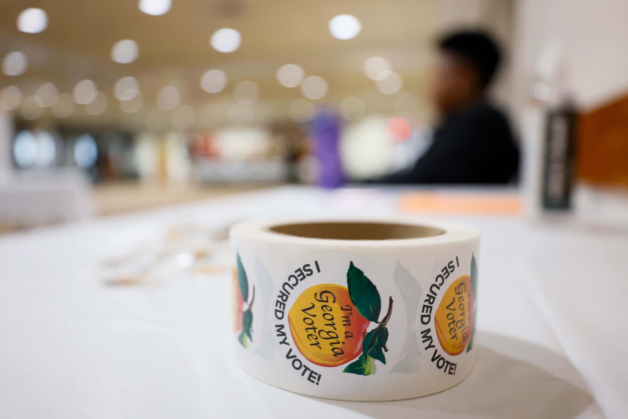 Early voting began Tuesday and ends Oct. 31. Election Day is Nov. 4. (Miguel Martinez/AJC 2024)