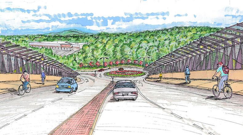 The South Barrett Reliever Phase III will receive $15 million from the Georgia Department of Transportation - the largest single contribution to the Town Center Community Improvement District (CID) since its founding in 1997. (Rendering by Town Center CID)