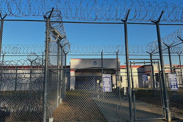 The Department of Homeland Security’s ICE detention facility is shown in Jena, La., on Friday, March 21, 2025. (AP Photo/Stephen Smith)