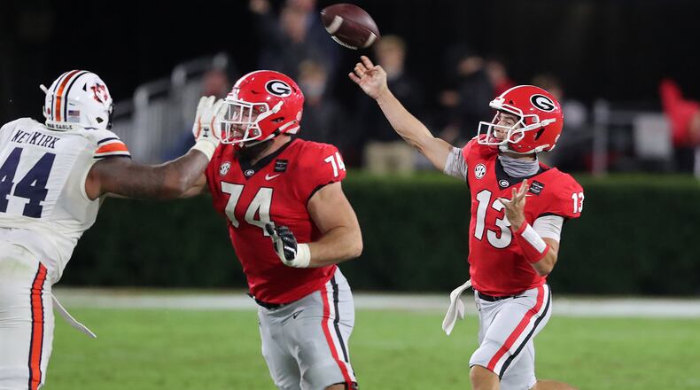 Georgia QB Stetson Bennett finished with 240 yards passing and the touchdown to George Pickens in the victory.