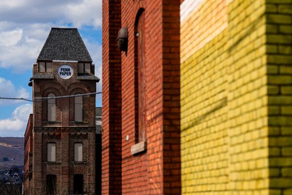 Pennsylvania Paper and Supply Company is seen in Scranton, Pa., Tuesday, March 25, 2025. (AP Photo/Julia Demaree Nikhinson)