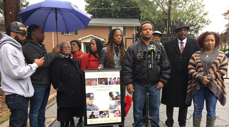 Loved ones gathered Friday outside an apartment complex in southwest Atlanta to remember Kaso Gordon.
