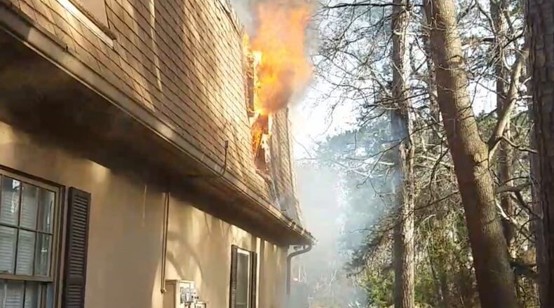 DeKalb County fire officials are investigating an apartment fire in Lithonia. (Credit: Channel 2 Action News)