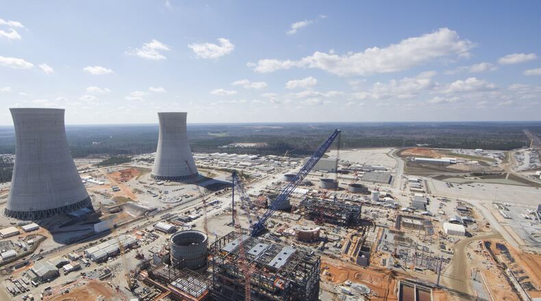 Plant Vogtle Units 3 and 4 under construction near Augusta. Photo: Georgia Power