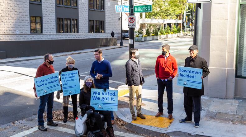 'We voted': The city did work on some crosswalks downtown so they are pedestrian-friendly and handicap accessible.
(Photo: Courtesty/Stanchez Kenyata)