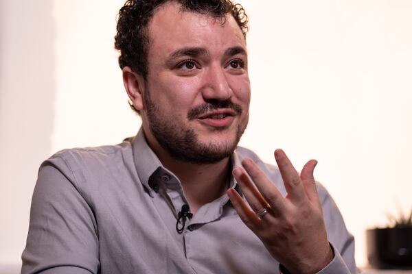 Pro-Palestinian activist Mahmoud Khalil gives an interview, July 3, 2025, in New York. (AP Photo/Yuki Iwamura)