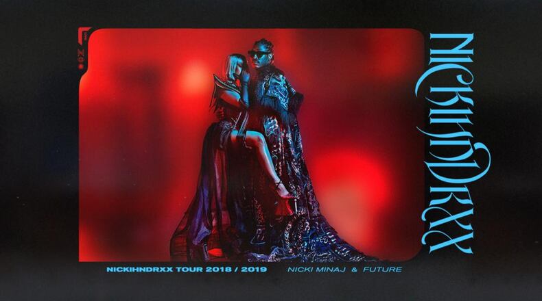 Rappers Nicki Minaj and Future are co-headlining the NickiHndrxx Tour which will run through 2019. (PRNewsfoto/Live Nation Entertainment)