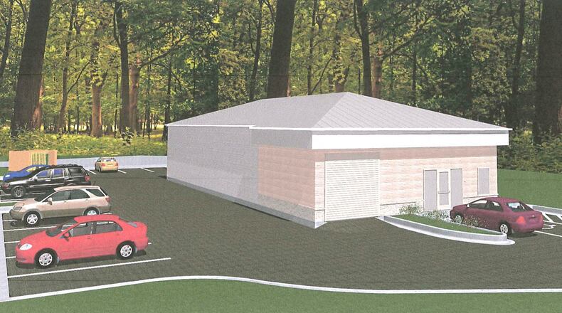 Snellville to consider permits and zoning for a flower shop in an existing building at 2001 E. Main St. and an auto repair business in a newly constructed building (plan shown here) on the same lot after a new tree plan is submitted. (Courtesy City of Snellville)