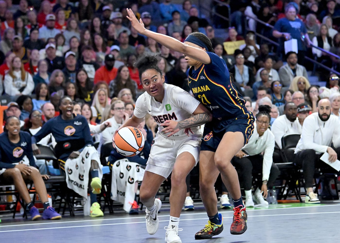 Exhibition game between Atlanta Dream and Indiana Fever