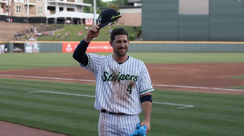 Sean Kazmar still enjoying life at 36 and playing for Gwinnett Stripers.