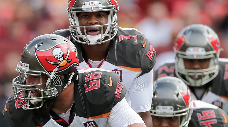 Rookie quarterback Jameis Winston and the Tampa Bay Buccaneers face the Falcons next. (Mark Tenally/AP)