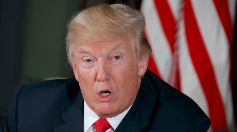 In this Tuesday, Aug. 8, 2017, file photo, President Donald Trump speaks during a briefing at Trump National Golf Club in Bedminster, N.J A new book, “Fire and Fury,” about reported goings on in the Trump White House is set to be released on Jan. 9, 2018. (AP Photo/Evan Vucci, File)