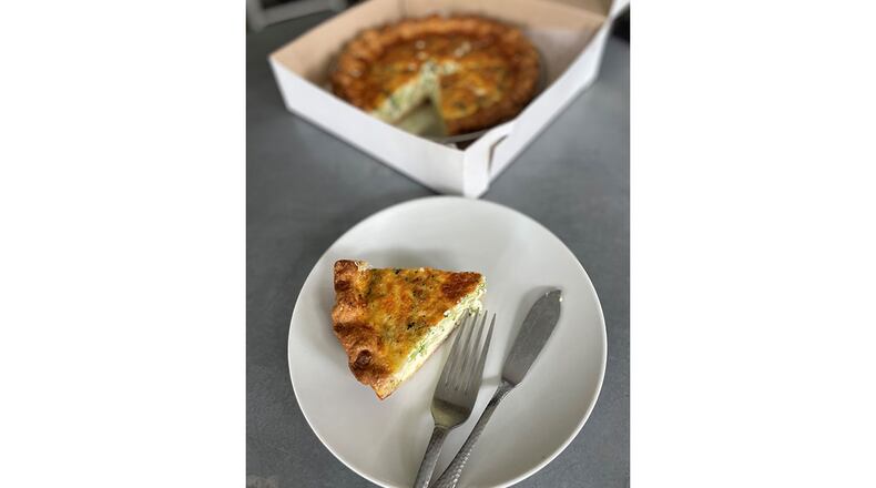A quiche can be a treat for breakfast, lunch, dinner -- or anytime. / Sarah Dodge for The Atlanta Journal-Constitution