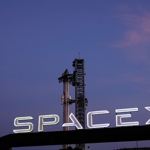 FILE - SpaceX's mega rocket Starship prepares for a test flight from Starbase in Boca Chica, Texas, Monday, Nov. 18, 2024. (AP Photo/Eric Gay, File)