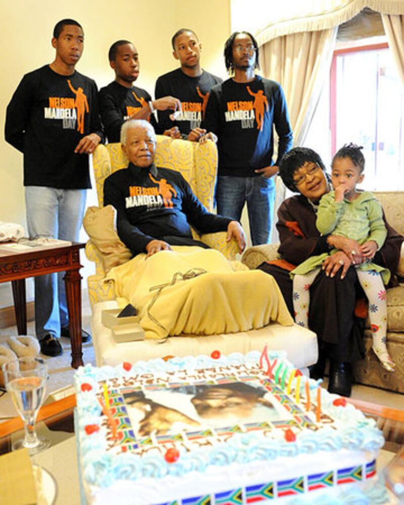 Nelson Mandela celebrates 93rd birthday