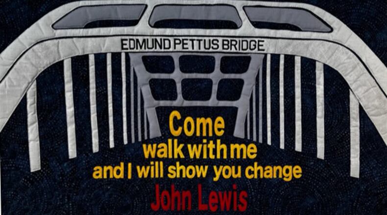 "Remembering John Lewis," a quilt by Vickie Lord (Photo by O.V. Brantley)