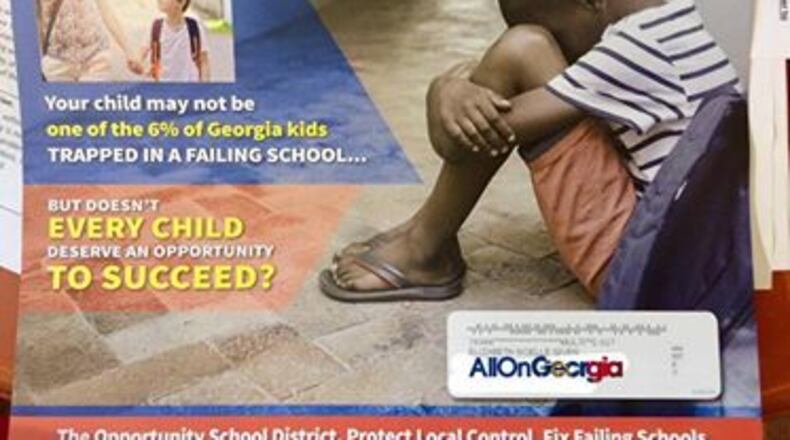 A flyer for the Opportumity School District.